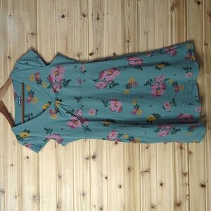 Toad&Co. Floral Green Dress